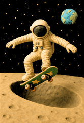 Clay Moon Skateboard